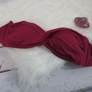 NWT Deep Red Swim Top